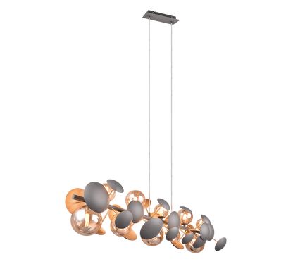Bubble pendant 10xG9 anthracite — 317401042