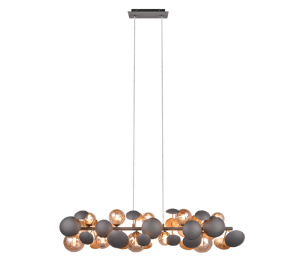 Bubble pendant 10xG9 anthracite — 317401042