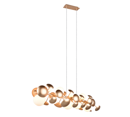 Bubble pendant 10xG9 matt brass — 317401079