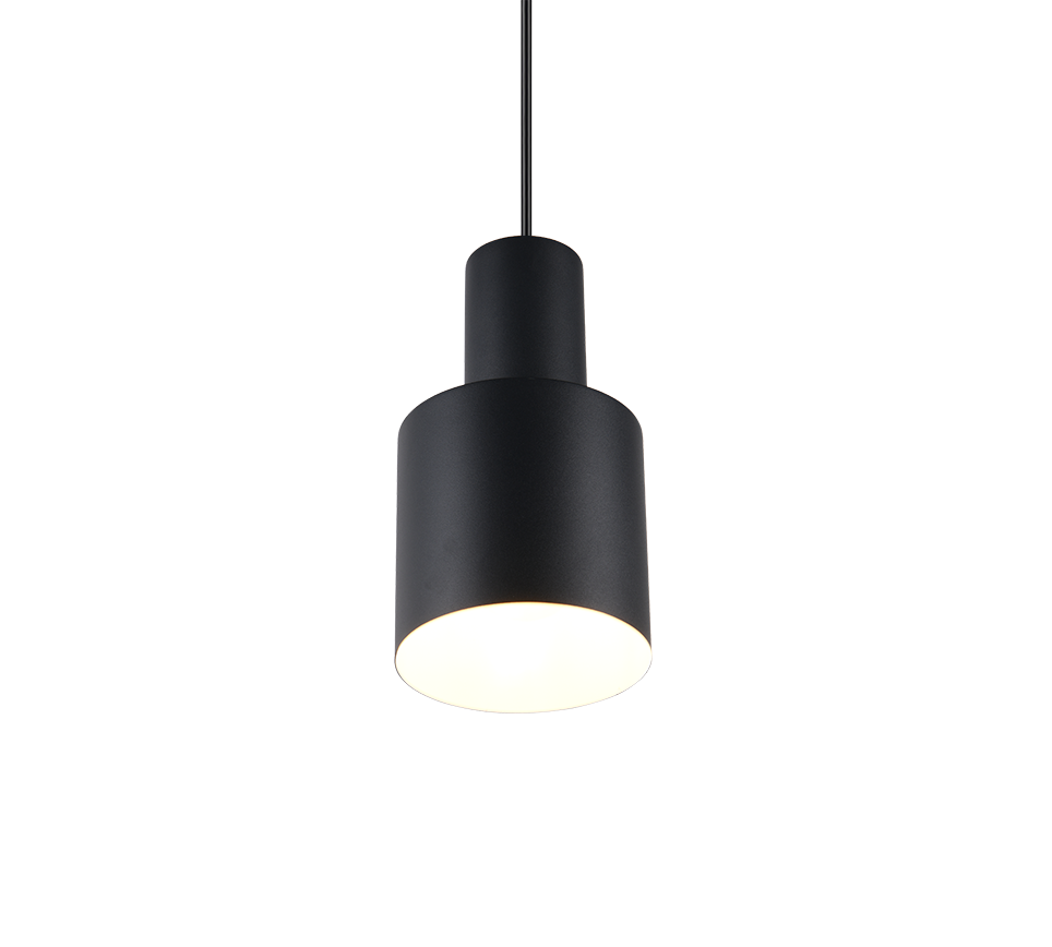 Agudo pendant 1-pc E27 matt black — 319400132