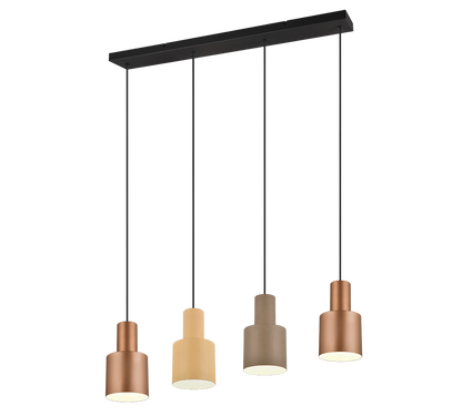 Agudo pendant 4-pc E27 multicolor — 319400417