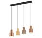 Agudo pendant 4-pc E27 multicolor — 319400417
