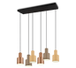 Agudo pendant 6-pc E27 multicolor — 319400617