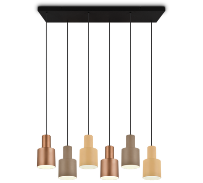 Agudo pendant 6-pc E27 multicolor — 319400617