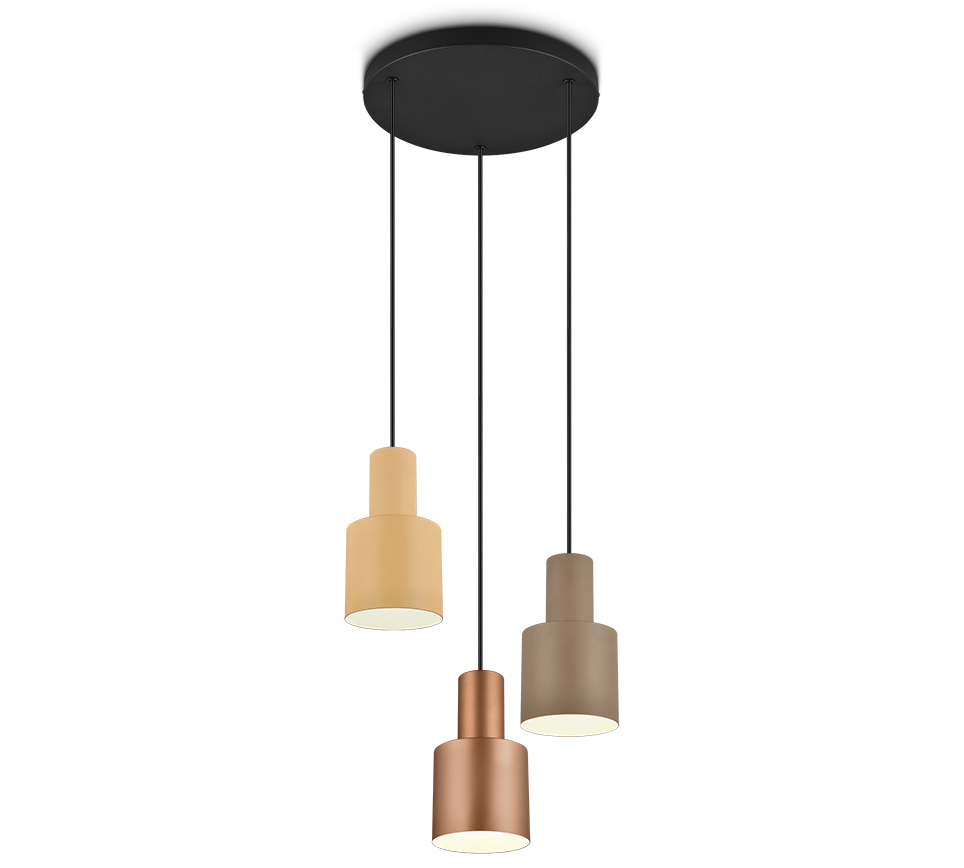 Agudo pendant 3-pc E27 multicolor — 319430317