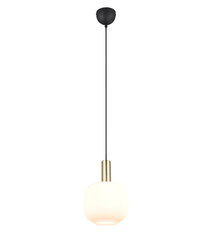 Diva pendant E27 matt brass/white — 319800108