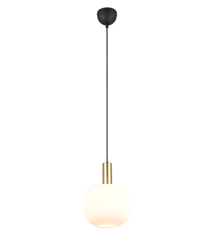 Diva pendant E27 matt brass/white — 319800108