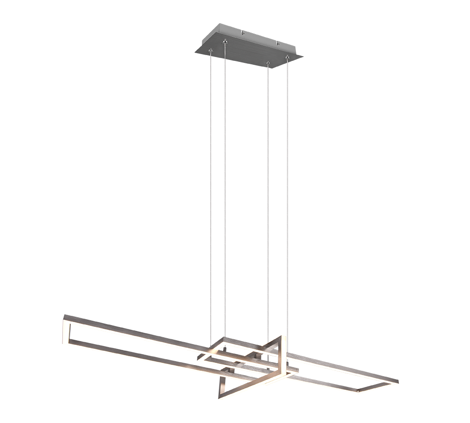 Salinas LED pendant brushed steel — 320310307
