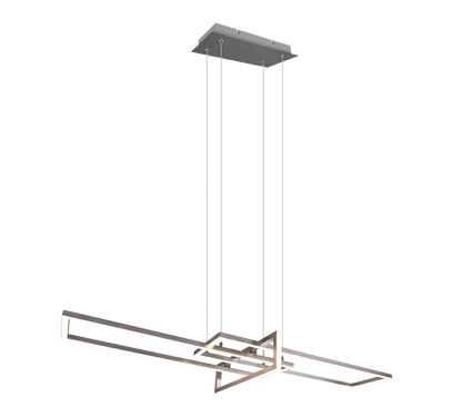 Salinas LED pendant brushed steel — 320310307