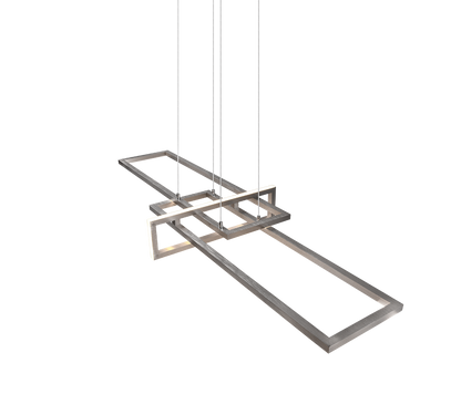 Salinas LED pendant brushed steel — 320310307