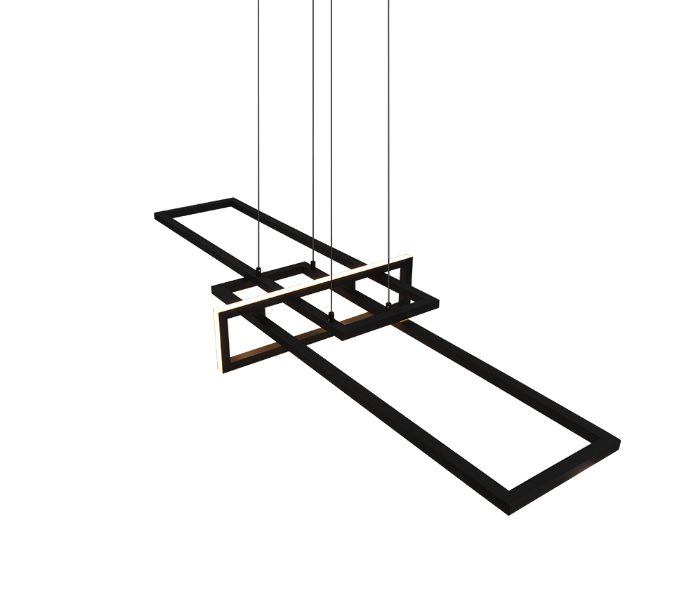Salinas LED pendant matt black — 320310332