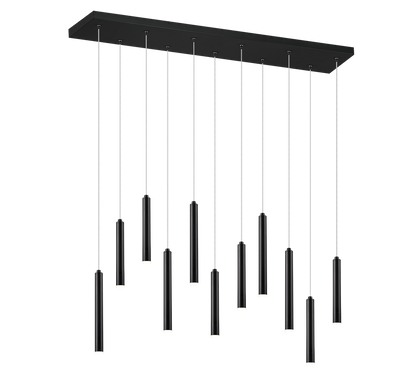 Tubular LED pendant 115 cm matt black — 321611132
