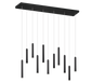 Tubular LED pendant 115 cm matt black — 321611132