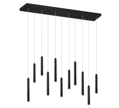 Tubular LED pendant 115 cm matt black — 321611132