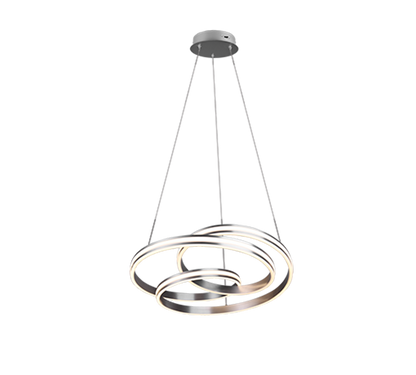 Nuria LED pendant brushed steel — 326210107