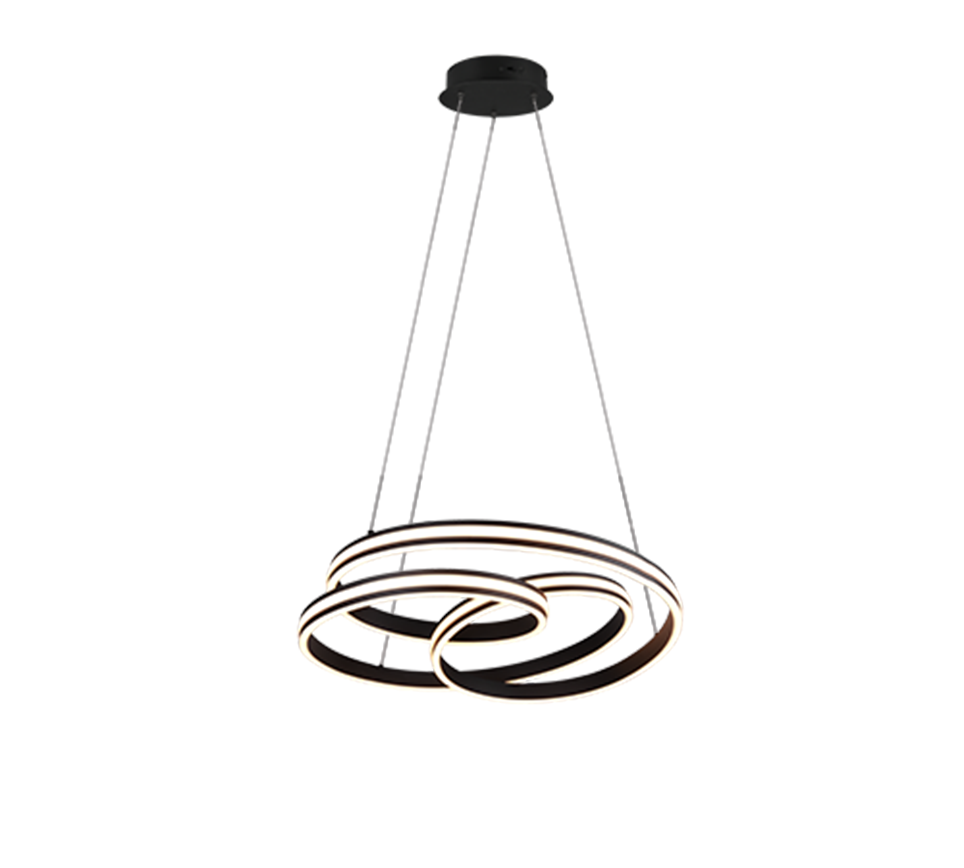 Nuria LED pendant matt black — 326210132