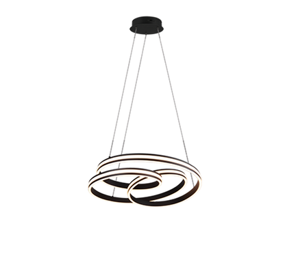 Nuria LED pendant matt black — 326210132