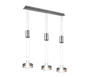Franklin LED pendant 3-pc brushed steel — 326510307