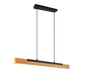 Kerala LED pendant matt black/wood — 341610132