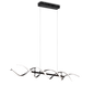 Sequence LED pendant brushed aluminium/matt black — 341810205