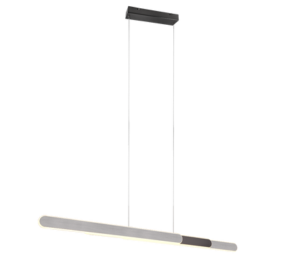 Helios LED pendant 82,5-130 cm brushed aluminium — 343310305