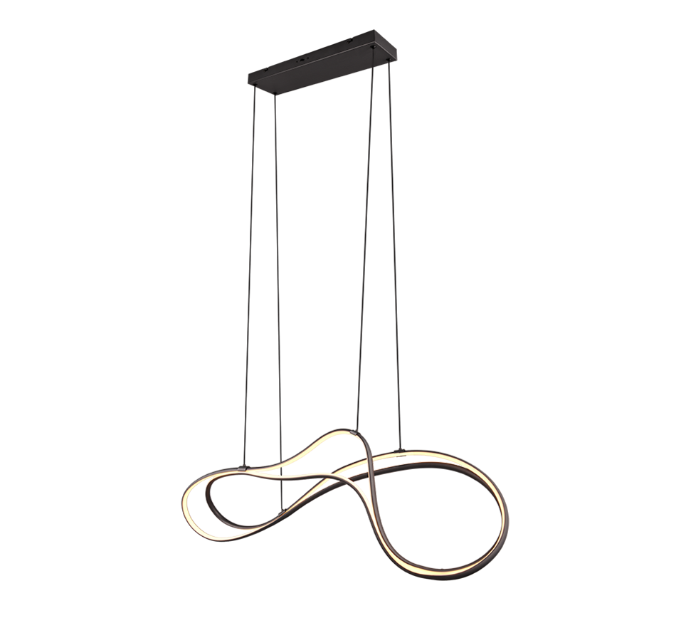 Nala LED pendant matt black — 344310132