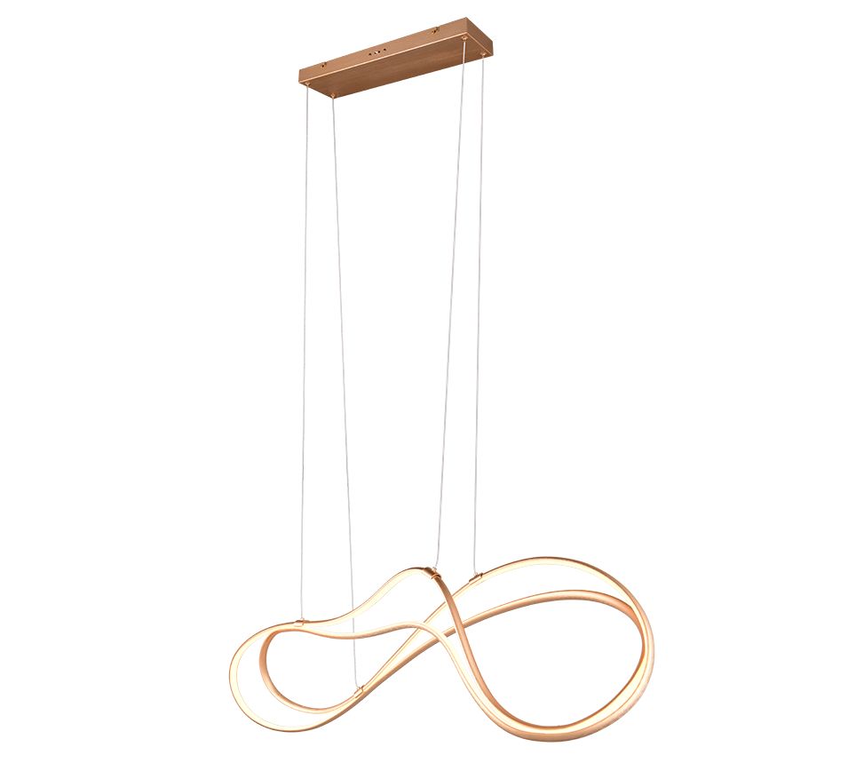 Nala LED pendant matt brass — 344310179