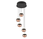 Orbit LED pendant 30 cm 5-pc matt black — 344430532