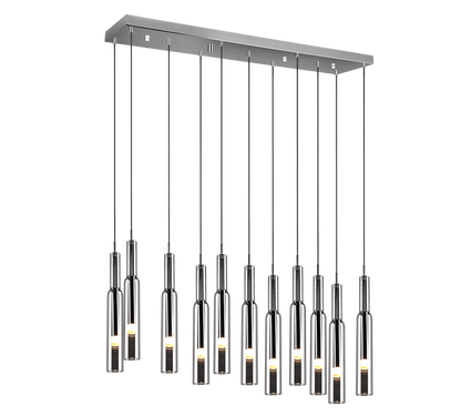 Lucent LED pendant 115 cm 11-pc chrome — 344511106
