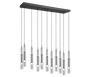 Lucent LED pendant 115 cm 11-pc black/chrome — 344511120