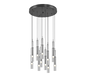 Lucent LED pendant 50 cm 11-pc black/chrome — 344531120
