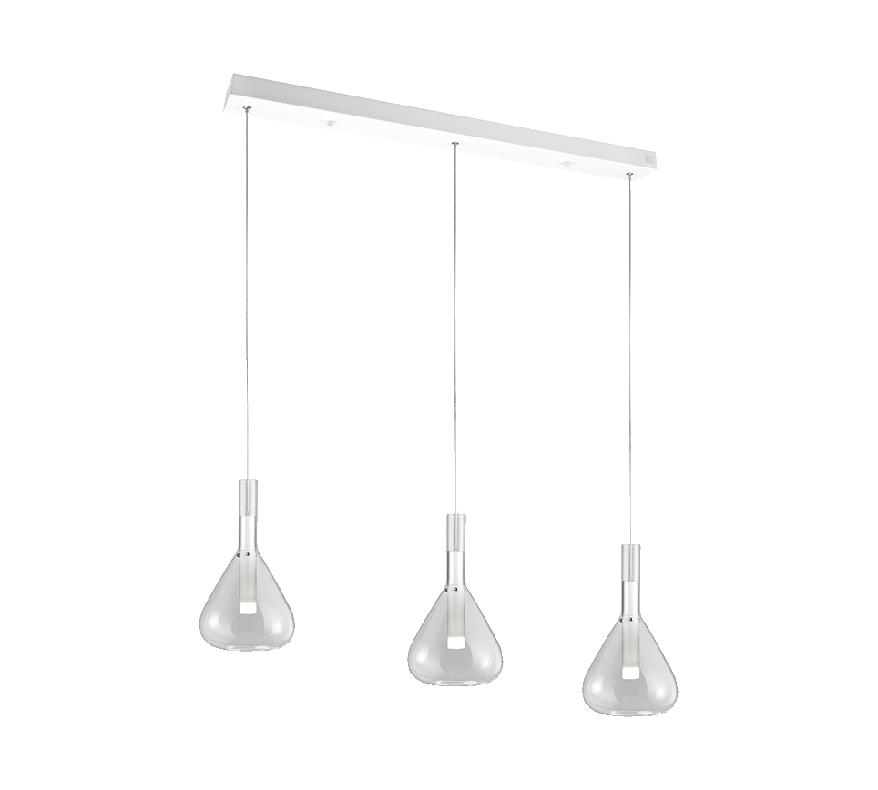 Cipera LED pendant 3-pc matt white — 345010331