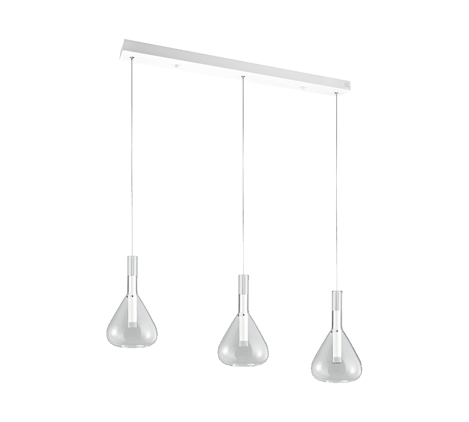 Cipera LED pendant 3-pc matt white — 345010331