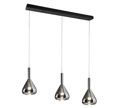 Cipera LED pendant 3-pc matt black — 345010332