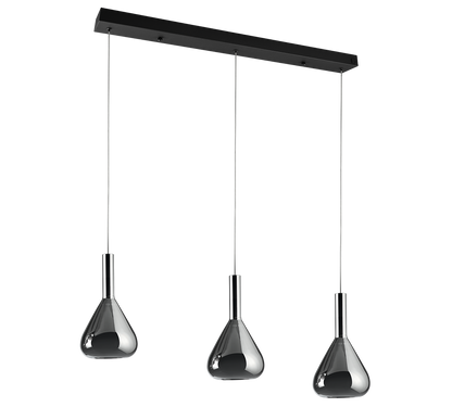 Cipera LED pendant 3-pc matt black — 345010332