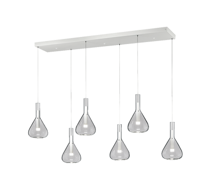 Cipera LED pendant 6-pc matt white — 345010631