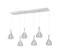 Cipera LED pendant 6-pc matt white — 345010631