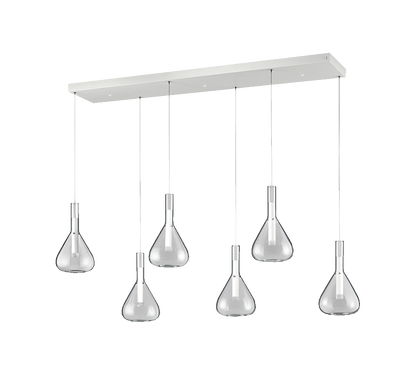 Cipera LED pendant 6-pc matt white — 345010631
