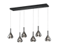 Cipera LED pendant 6-pc matt black — 345010632