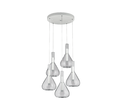 Cipera LED pendant 5-pc matt white — 345030531