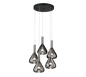 Cipera LED pendant 5-pc matt black — 345030532