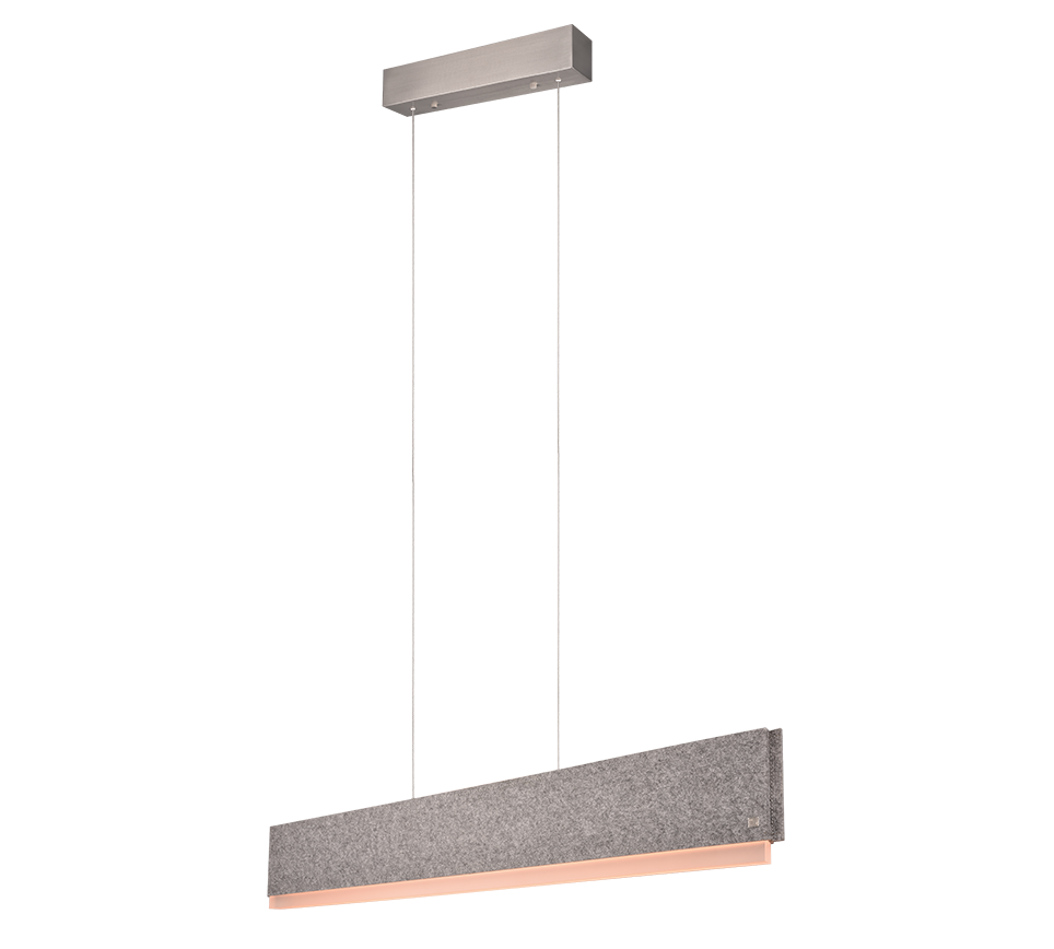 Cicara LED pendant brushed steel/grey — 345110207