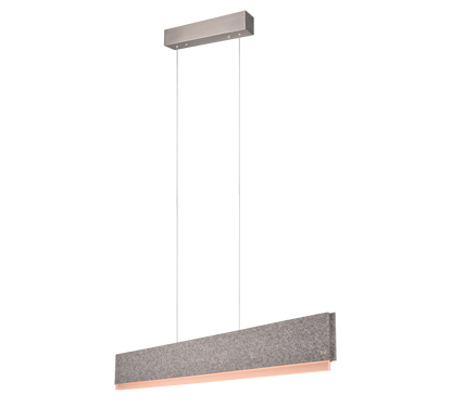 Cicara LED pendant brushed steel/grey — 345110207