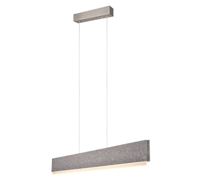 Cicara LED pendant brushed steel/grey — 345110207