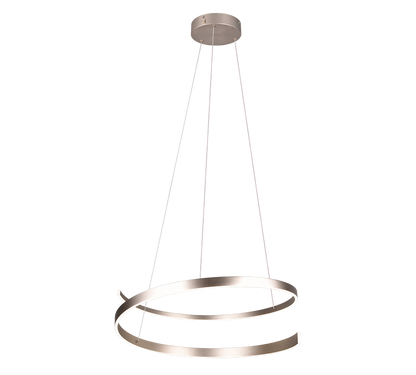 Cinardi LED pendant brushed steel — 346110107