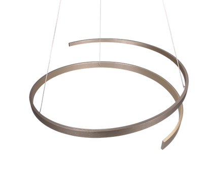 Cinardi LED pendant brushed steel — 346110107