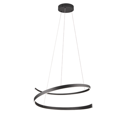 Cinardi LED pendant matt black — 346110132