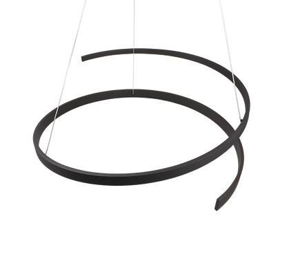 Cinardi LED pendant matt black — 346110132