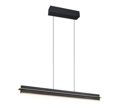 Emerson LED pendant matt black/gold — 346710180