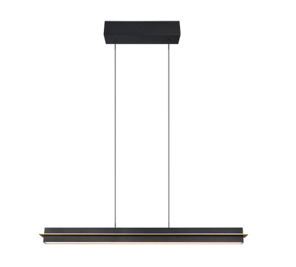 Emerson LED pendant matt black/gold — 346710180
